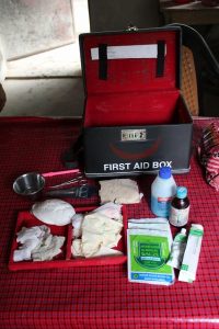 バングラデシュBDP協働プロジェクトの救急箱